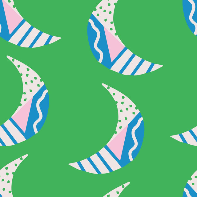 Crescent Moons — Green